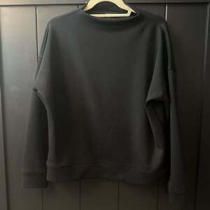 Cynthia Rowley Black Bonded Pullover Sweatshirt